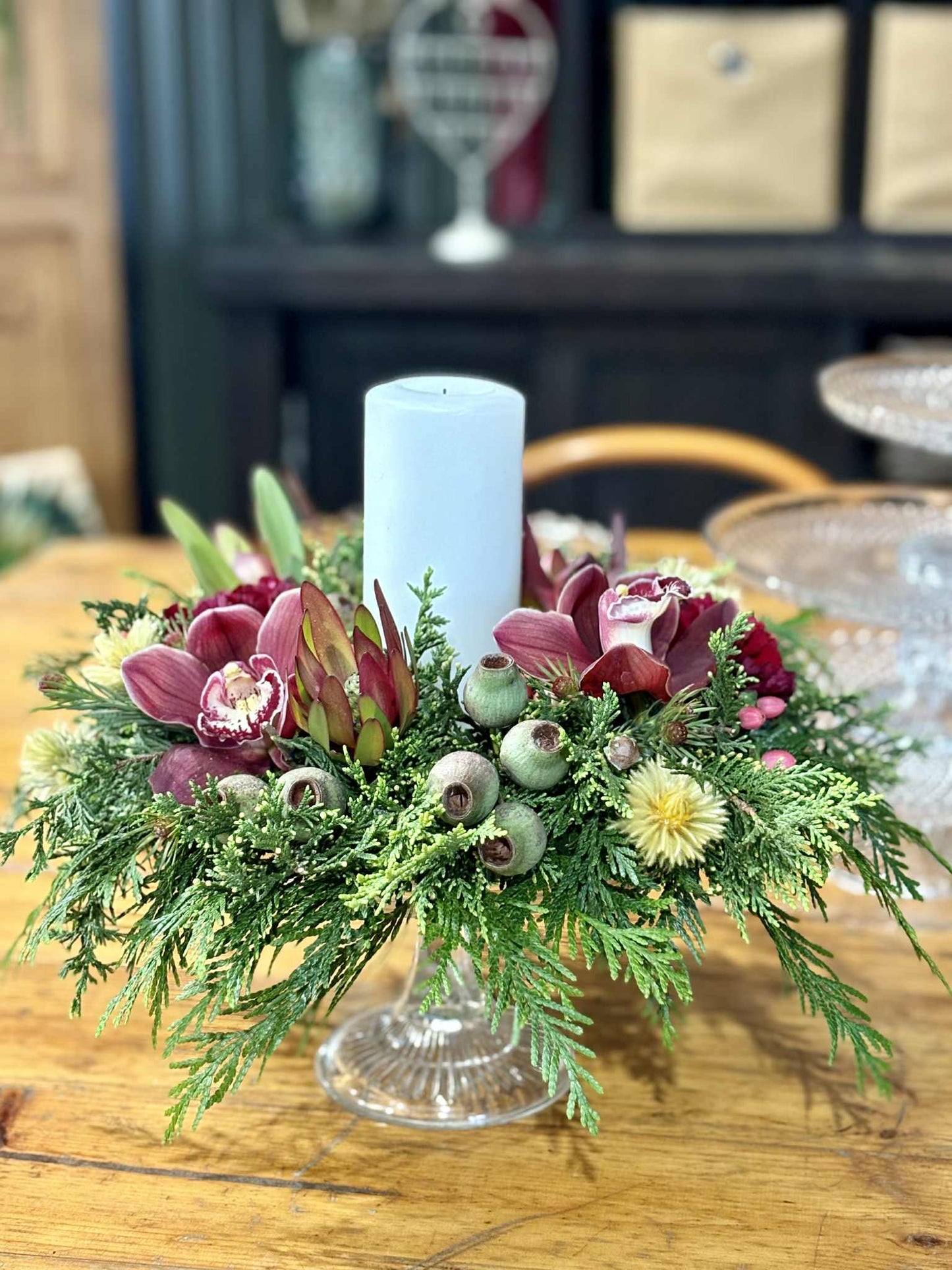 Christmas Wreath Centrepiece Workshop | Fresh Flowers | Langwarrin