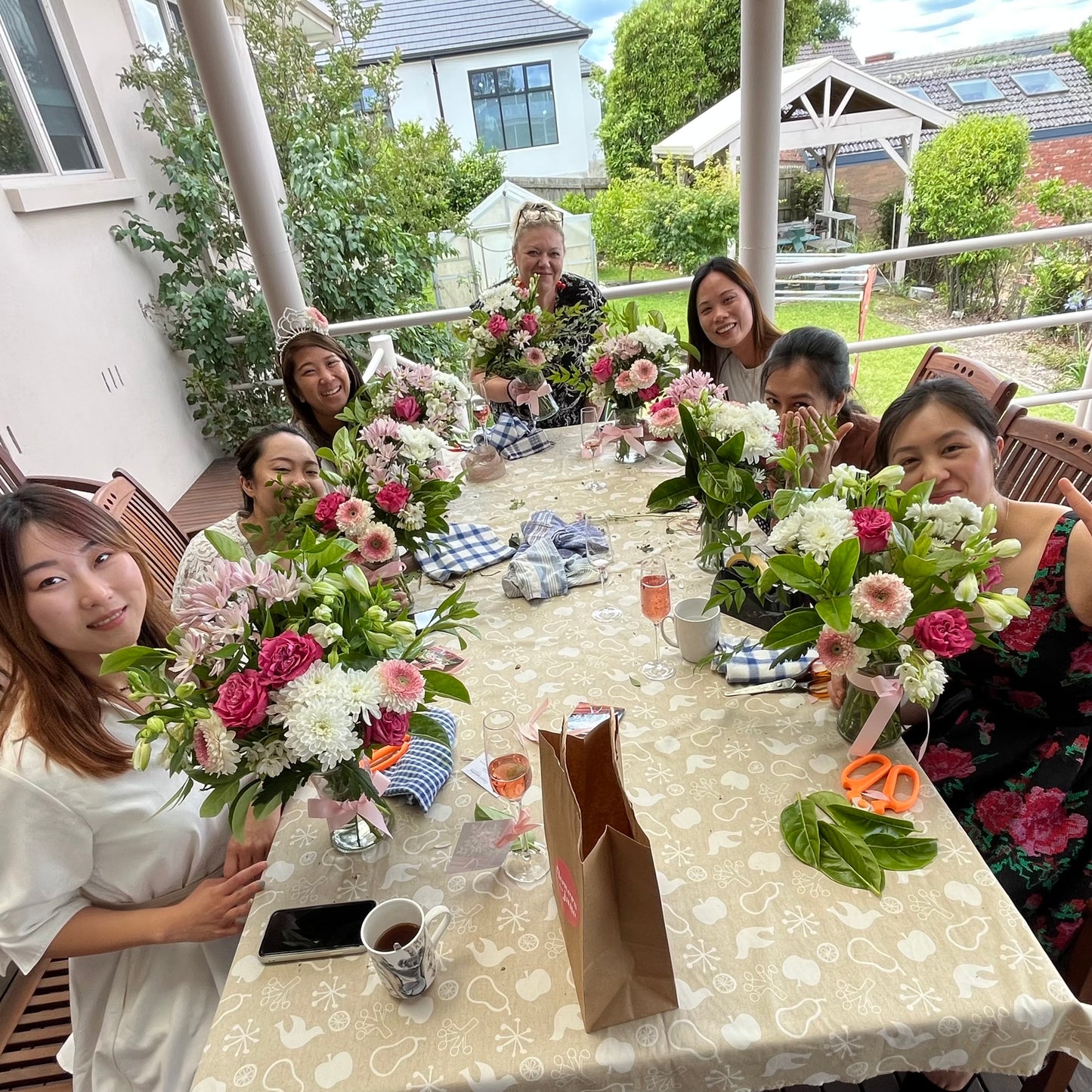 Team building floral workshops in the Frankston region Melbourne