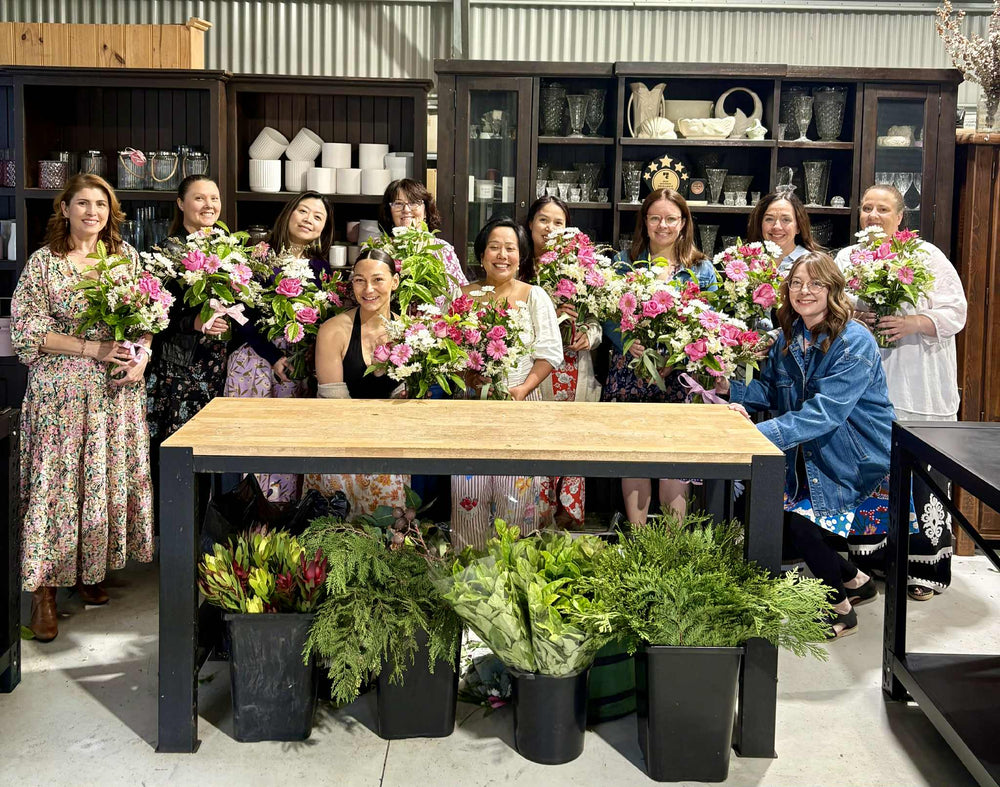 Flower Arranging Party at Flowers for Jane