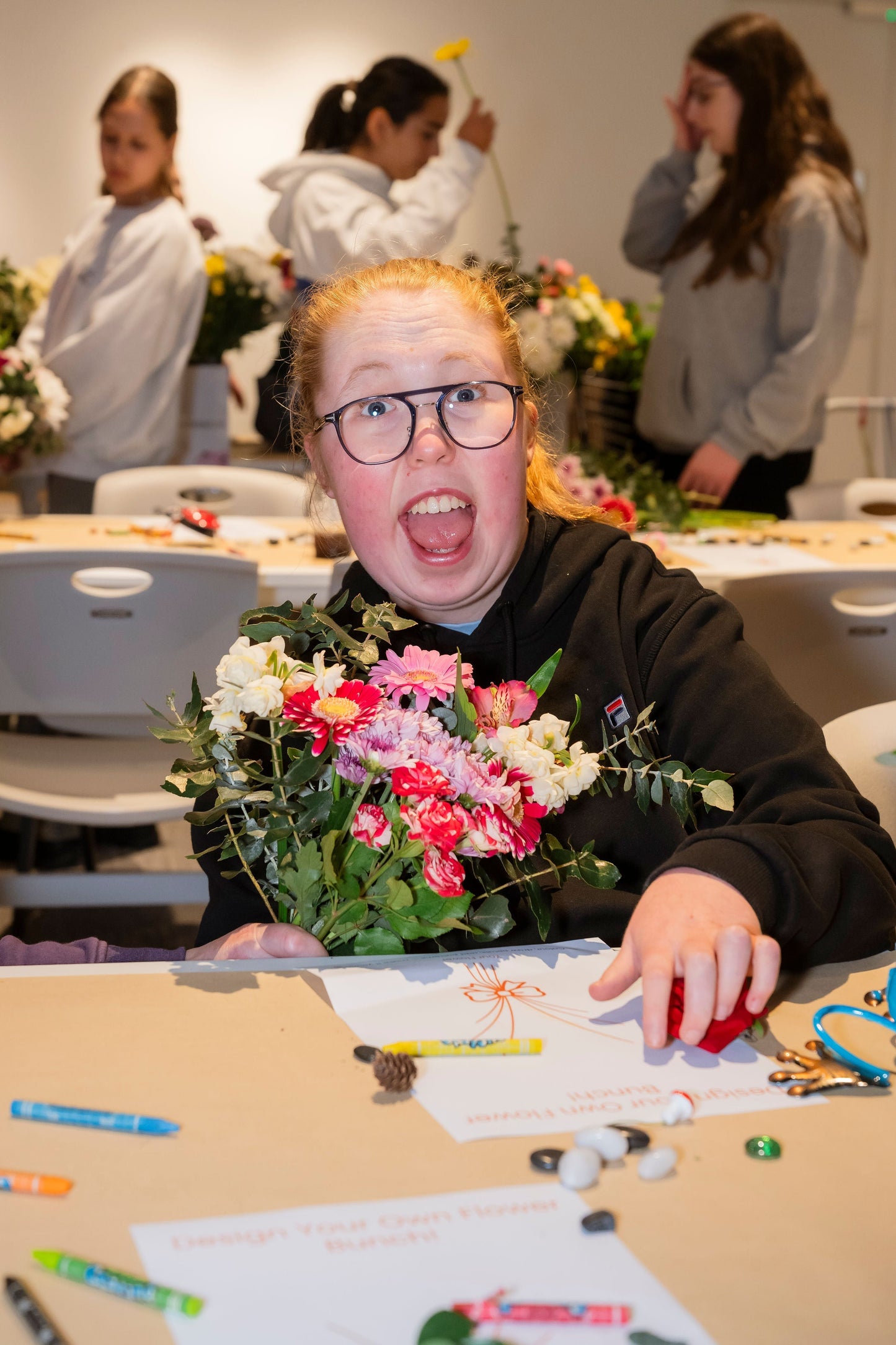 Two Nights at Flying Fox: Posy-Making creating friendships and connection in the community