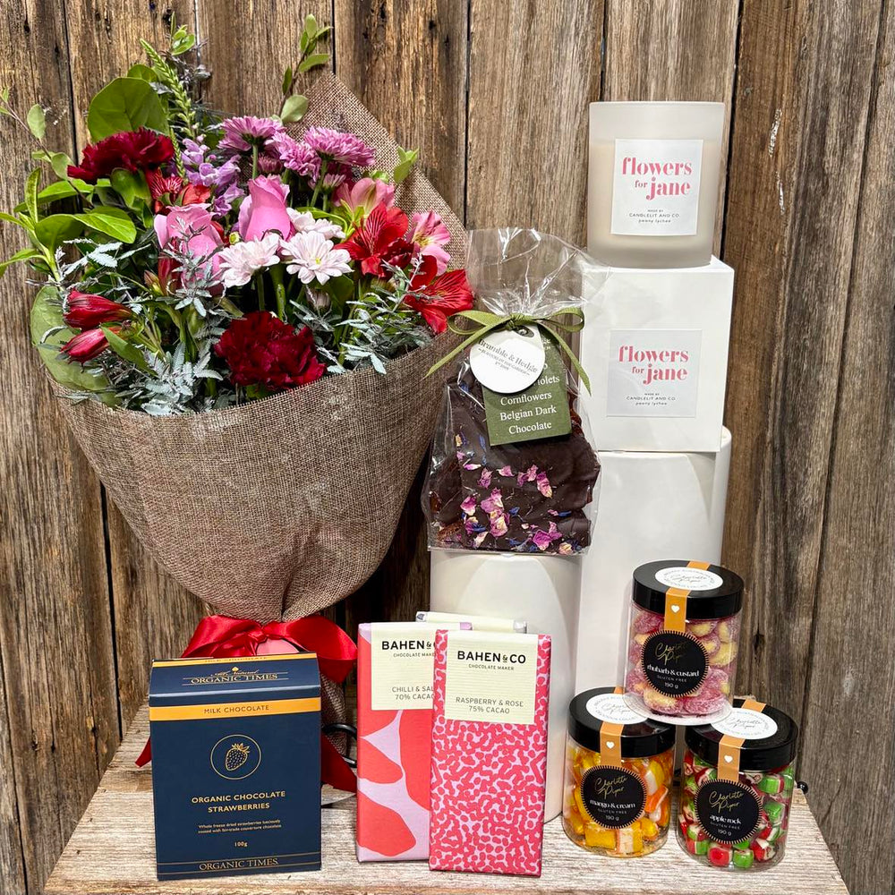 
                  
                    Flowers & A Gift for Valentines Day
                  
                