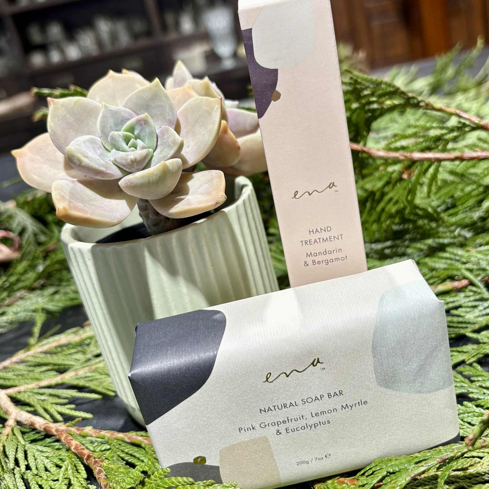 Ena hand cream and soap gift bag