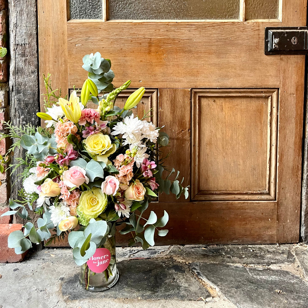 Glass Vase of Flowers