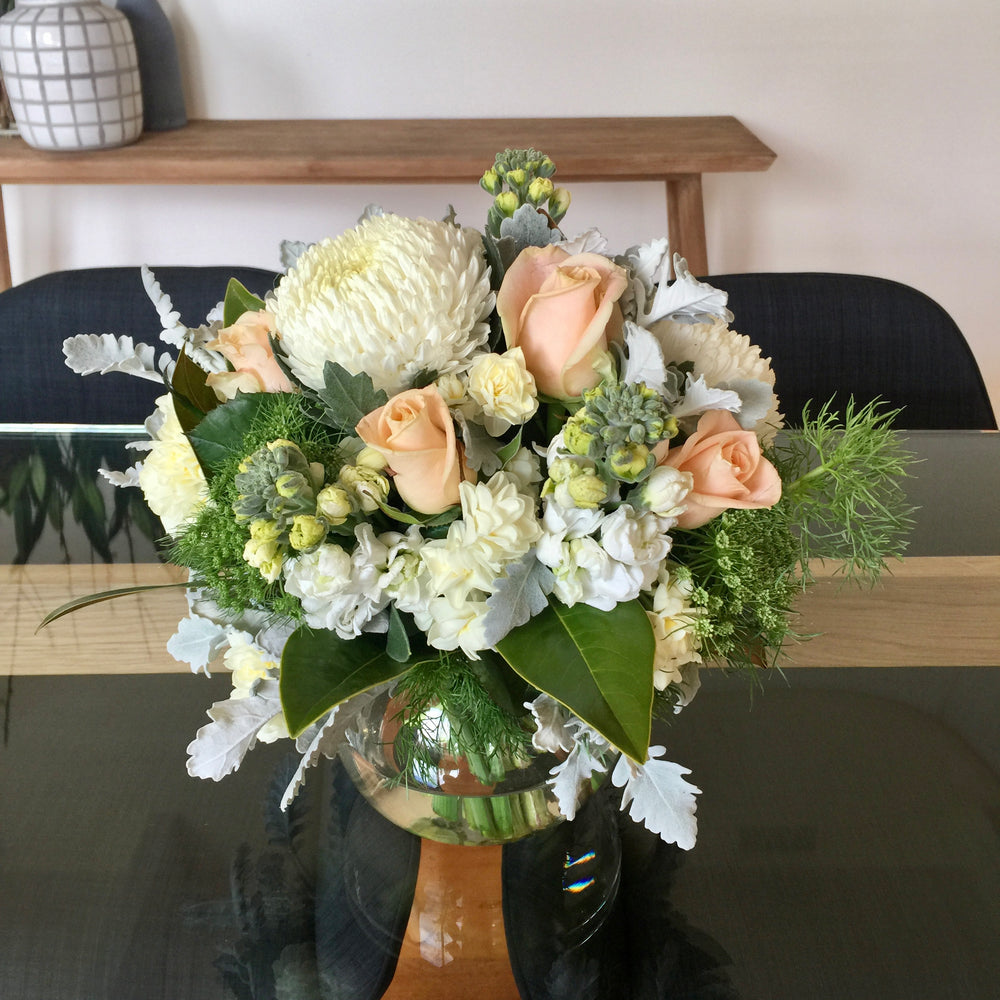 Round posy of flowers