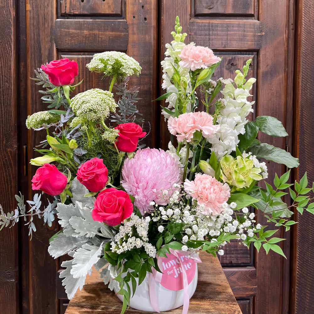 Ceramic Pot of Blooms