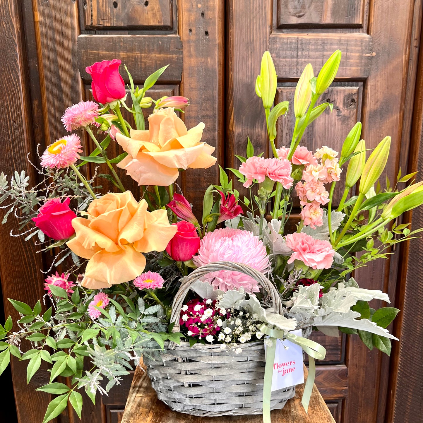 
                  
                    Basket of flowers
                  
                