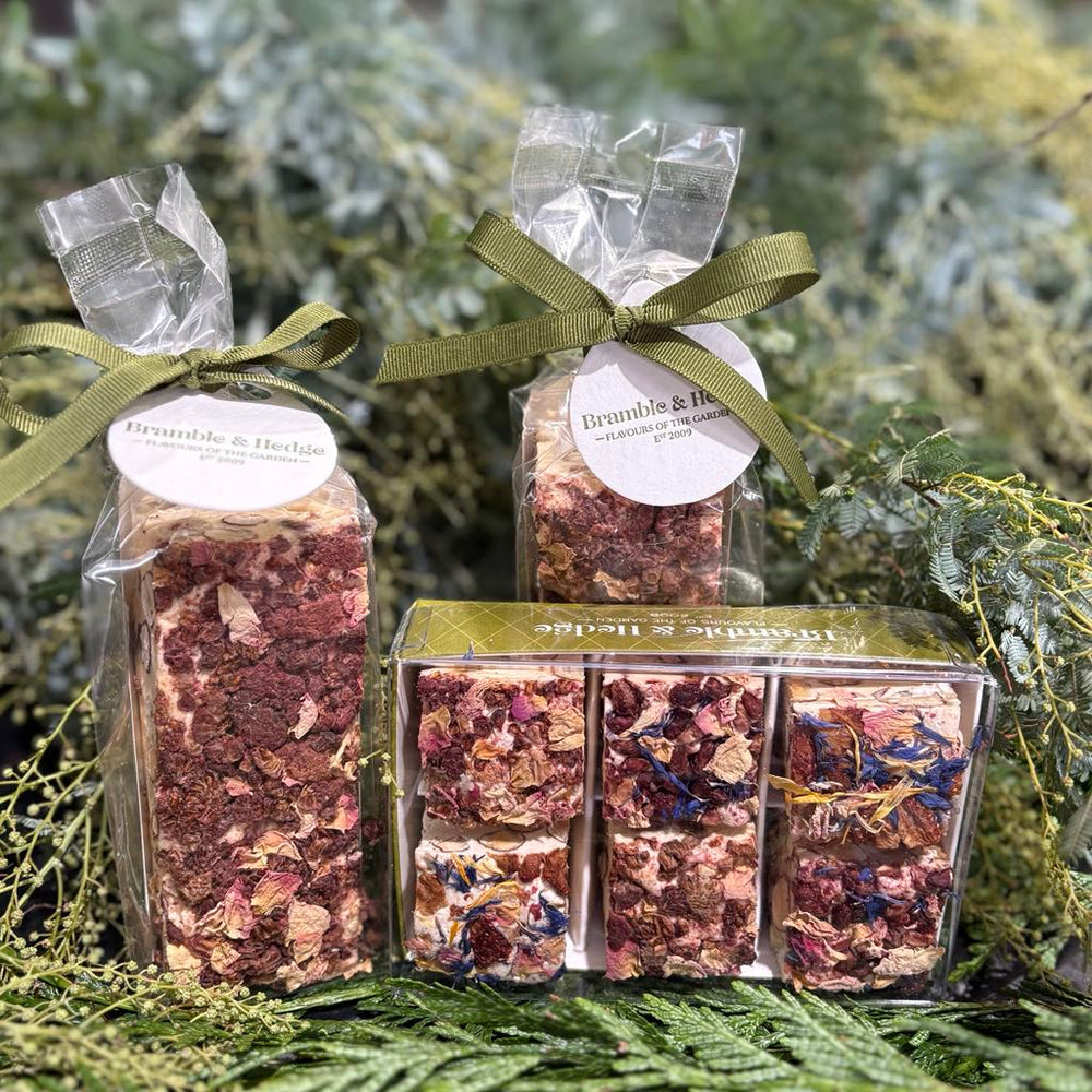 Bramble & Hedge Raspberry Vanilla Bean & Rose Petal Nougat