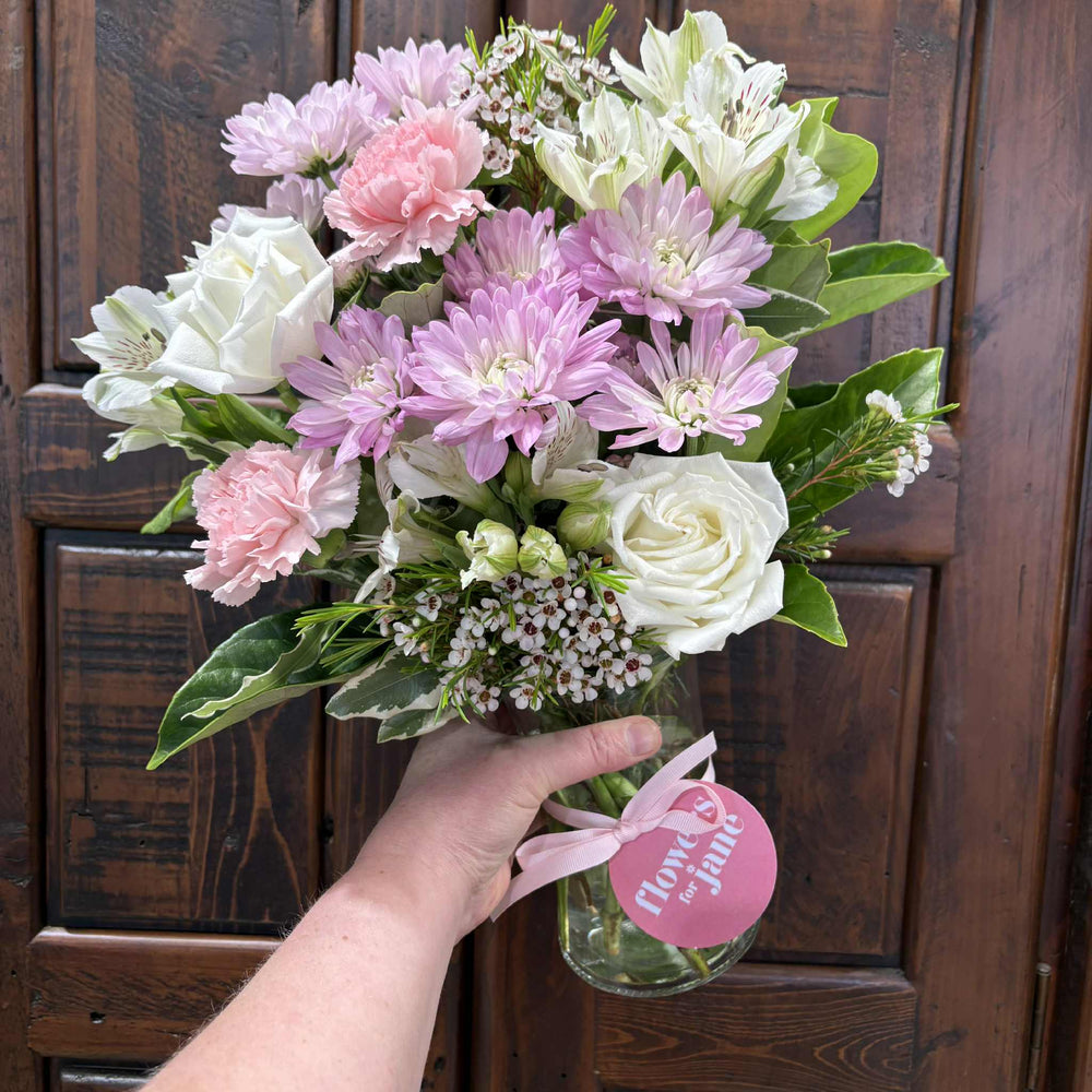 Glass Vase of Flowers