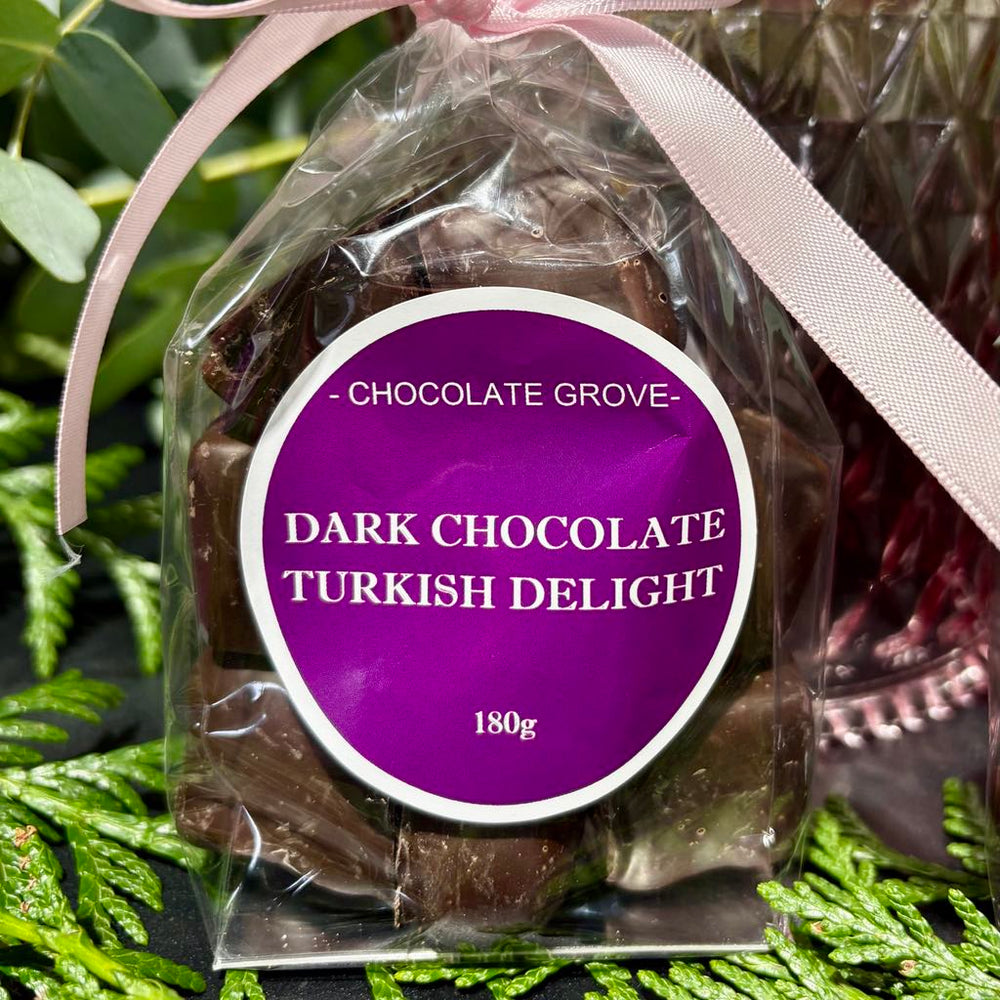 Authentic Turkish Delight with Almond & Rose Dark Chocolate