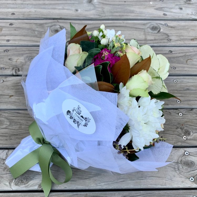 Round posy of flowers