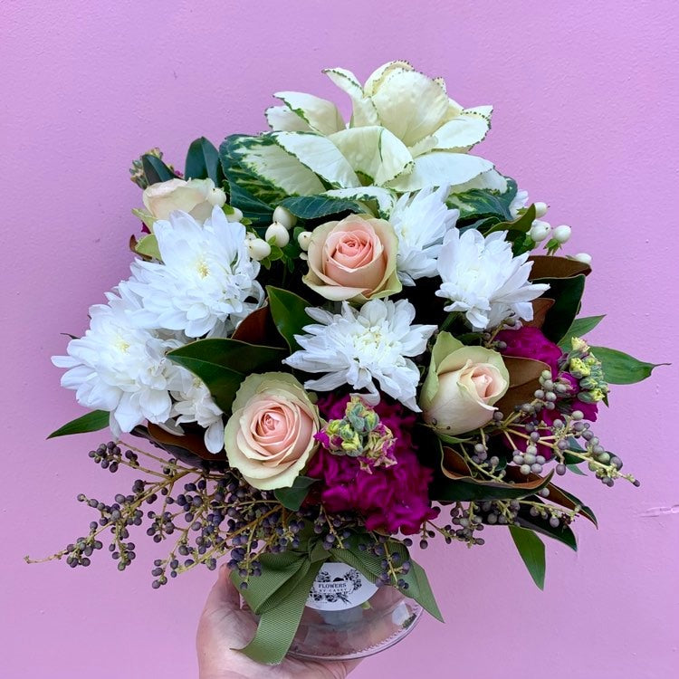 Round posy of flowers