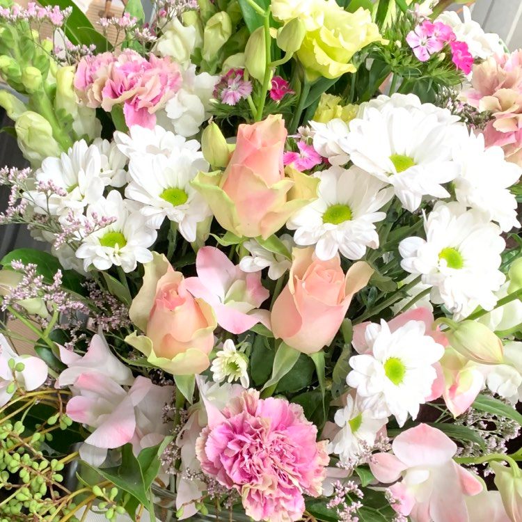 
                  
                    Hessian Wrapped bunch of Flowers
                  
                
