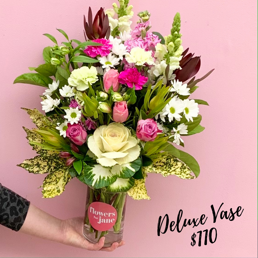 Glass Vase of Flowers