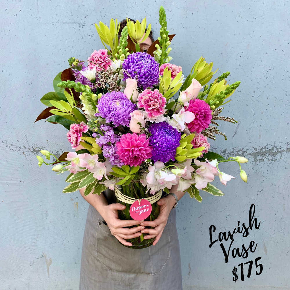 Glass Vase of Flowers