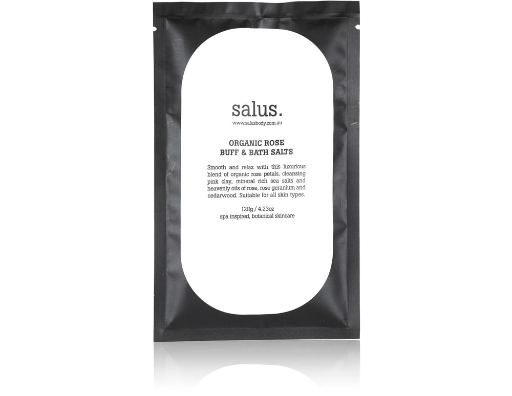 Organic Rose Buff & Bath Salts by Salus